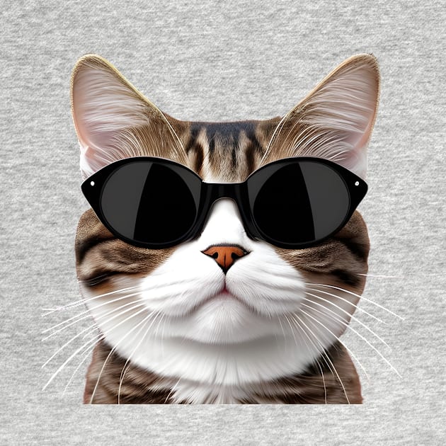 Funny Cat, Cat With Sunglass by Salasala